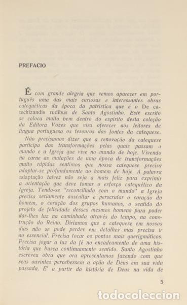 Libros: SANTO AGOSTINHO. - A INSTRU&Ccedil;&Atilde;O DOS CATEC&Uacute;MENOS, TEORIA E PR&Aacute;TICA DA CATEQUESE. - Foto 3