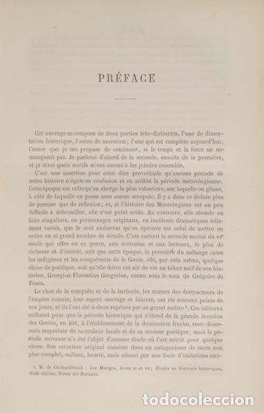 Libros: THIERRY. (Augustin) - R&Eacute;CITS DES TEMPS M&Eacute;ROVINGIENS. - Foto 3