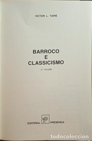 Libros: TAPI&Eacute;. (Victor L.) - BARROCO E CLASSICISMO. [2 VOLS.] - Foto 2