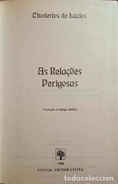 Libros: CHODERLOS DE LACLOS. (Pierre Ambroise Fran&ccedil;ois) - AS RELA&Ccedil;&Otilde;ES PERIGOSAS. - Foto 1