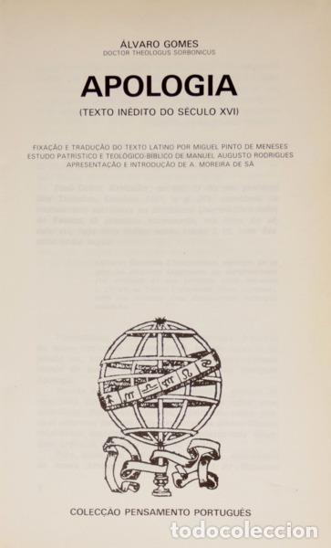 Libros: GOMES. (&Aacute;lvaro) - APOLOGIA. [ENCADERNADO] - Foto 2