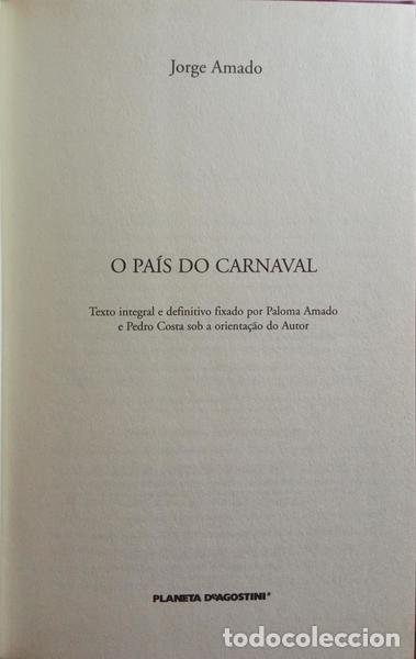 Libros: AMADO. (Jorge) - O PA&Iacute;S DO CARNAVAL. - Foto 2