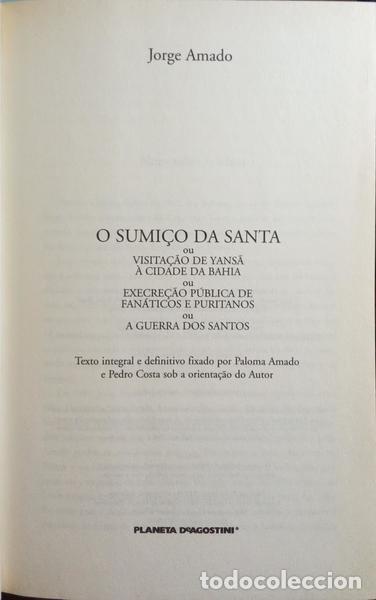 Libros: AMADO. (Jorge) - O SUMI&Ccedil;O DA SANTA. - Foto 2