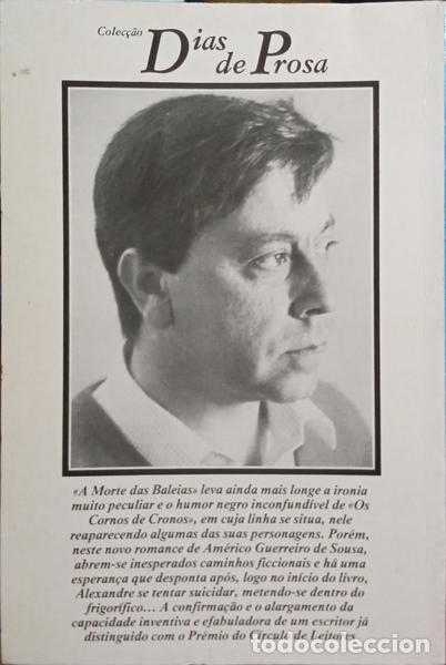 Libros: GUERREIRO DE SOUSA. (Am&eacute;rico) - A MORTE DAS BALEIAS. - Foto 2