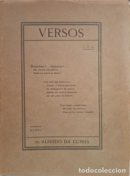 Libros: CUNHA. (Alfredo da) - VERSOS, II. - Foto 1