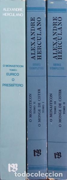 Libros: HERCULANO. (Alexandre) - O MONASTICON. [3 VOLS.] - Foto 4