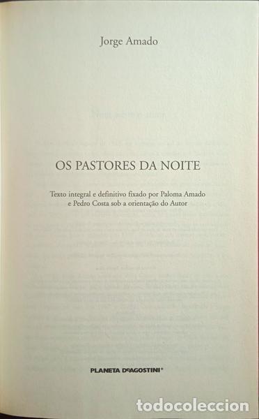 Libros: AMADO. (Jorge) - OS PASTORES DA NOITE. - Foto 2