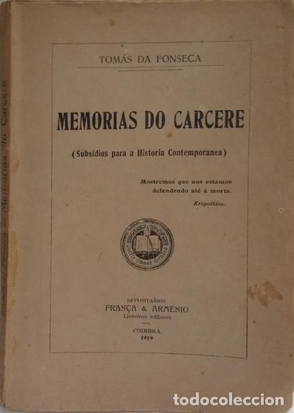 Libros: FONSECA. (Tom&aacute;s da) - MEM&Oacute;RIAS DO CARCERE. - Foto 1