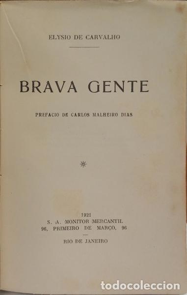 Libros: CARVALHO. (El&iacute;sio de) - BRAVA GENTE. [DED. AUTOR] - Foto 2