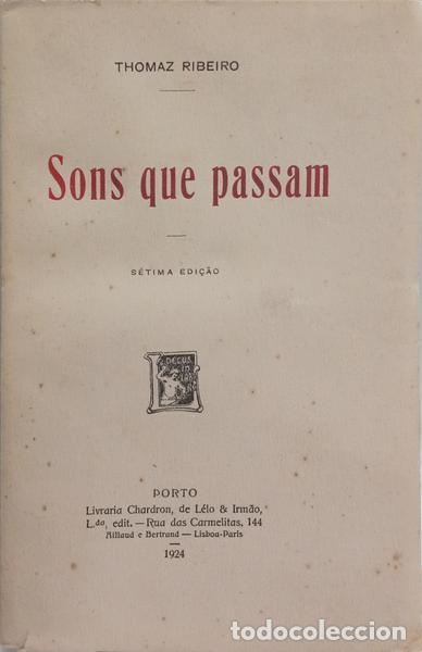 Libros: RIBEIRO. (Tom&aacute;s) - SONS QUE PASSAM. [DED. AUTOR] - Foto 1