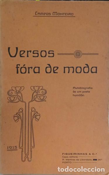 Libros: CAMPOS MONTEIRO. (Ab&iacute;lio Adriano de) - VERSOS F&Oacute;RA DE MODA. [DED. AUTOR] - Foto 1