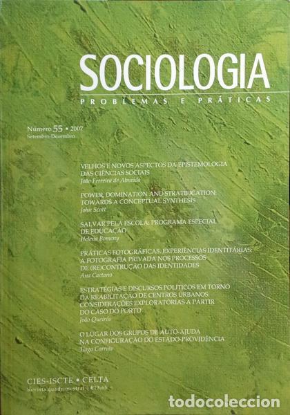 Libros: SOCIOLOGIA, PROBLEMAS E PR&Aacute;TICAS, N.&ordm; 55, SETEMBRO-DEZEMBRO 2007. - Foto 1