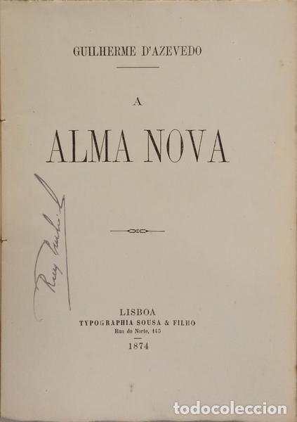 Libros: AZEVEDO. (Guilherme de) - A ALMA NOVA. - Foto 2