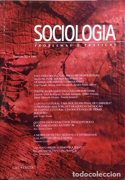 Libros: SOCIOLOGIA, PROBLEMAS E PR&Aacute;TICAS, N.&ordm; 31, DEZEMBRO 1999. - Foto 1