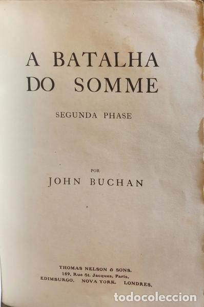 Libros: BUCHAN. (John) - A BATALHA DO SOMME, SEGUNDA PHASE. - Foto 2