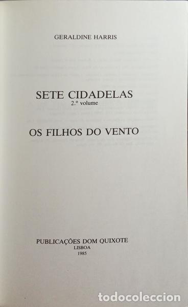 Libros: HARRIS. (Geraldine) - SETE CIDADELAS. [4 VOLS.] - Foto 2