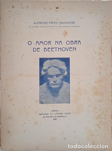 Libros: PINTO. (Alfredo) - O AMOR NA OBRA DE BEETHOVEN. - Foto 1
