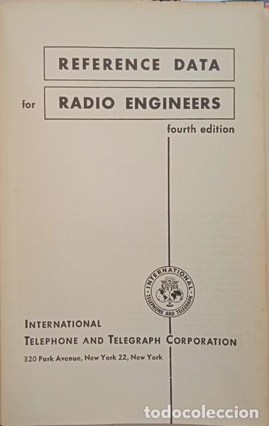 Libros: REFERENCE DATA FOR RADIO ENGINEERS. - Foto 2