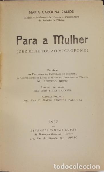 Libros: RAMOS. (Maria Carolina) - PARA A MULHER. - Foto 2