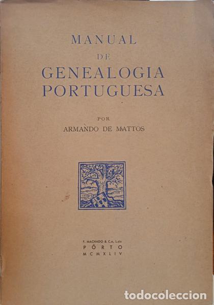 Libros: MATOS. (Armando de) - MANUAL DE GENEALOGIA PORTUGUESA. - Foto 1