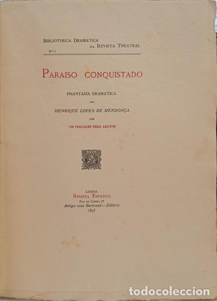 Libros: LOPES DE MENDON&Ccedil;A. (Henrique) - PARAISO CONQUISTADO. - Foto 2