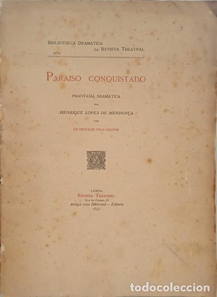 Libros: LOPES DE MENDON&Ccedil;A. (Henrique) - PARAISO CONQUISTADO. - Foto 1