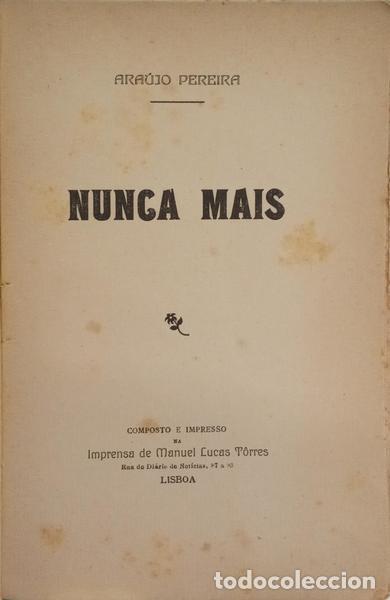 Libros: ARA&Uacute;JO PEREIRA. - NUNCA MAIS. - Foto 2