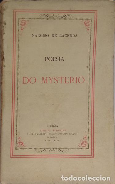 Libros: LACERDA. (Narciso de) - POESIA DO MYSTERIO. - Foto 1