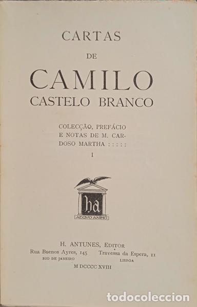 Libros: CASTELO BRANCO. (Camilo) - CARTAS. - Foto 2