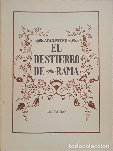 Libros: VALMIKI. - EL DESTIERRO DE RAMA. - Foto 2