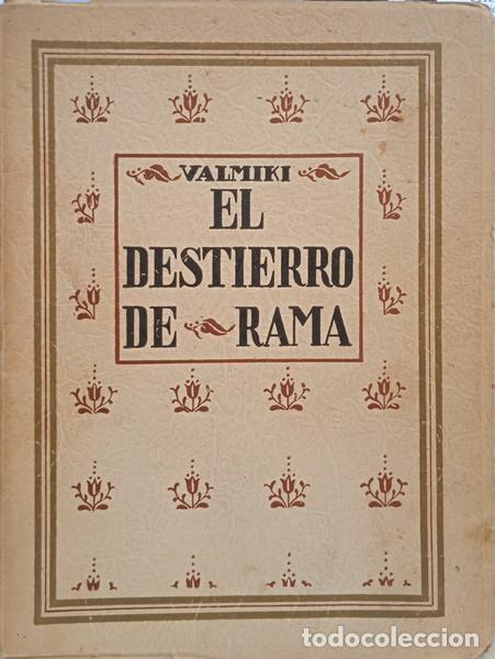 Libros: VALMIKI. - EL DESTIERRO DE RAMA. - Foto 1