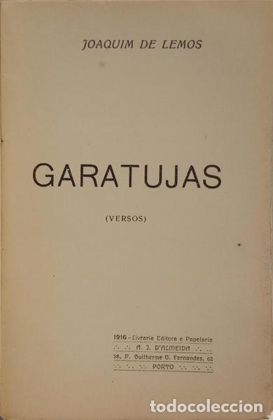 Libros: LEMOS. (Joaquim de) - GARATUJAS. - Foto 2