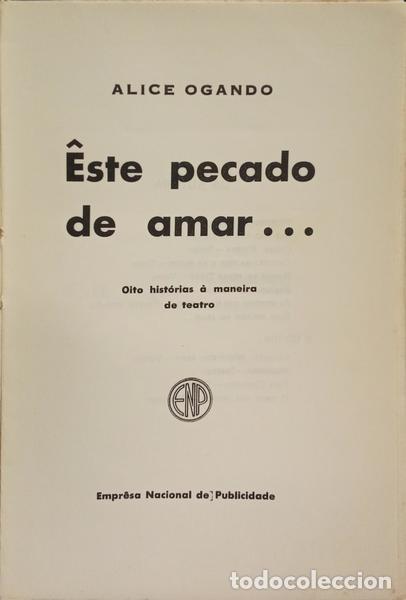 Libros: OGANDO. (Alice) - &Ecirc;STE PECADO DE AMAR... [DED. AUTOR] - Foto 2