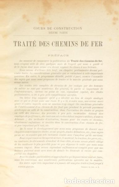 Libros: MOREAU. (Auguste) - TRAIT&Eacute; DES CHEMINS DE FER. - Foto 2