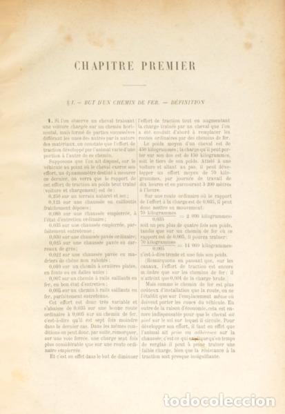 Libros: MOREAU. (Auguste) - TRAIT&Eacute; DES CHEMINS DE FER. - Foto 3