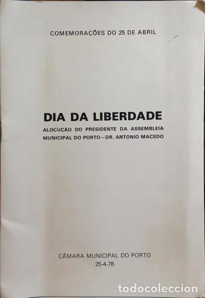 Libros: MACEDO. (Ant&oacute;nio) - DIA DA LIBERDADE. - Foto 1