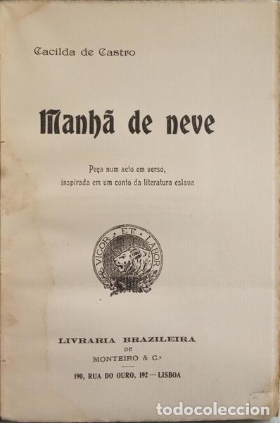 Libros: CASTRO. (Cacilda de) - MANH&Atilde; DE NEVE. - Foto 2