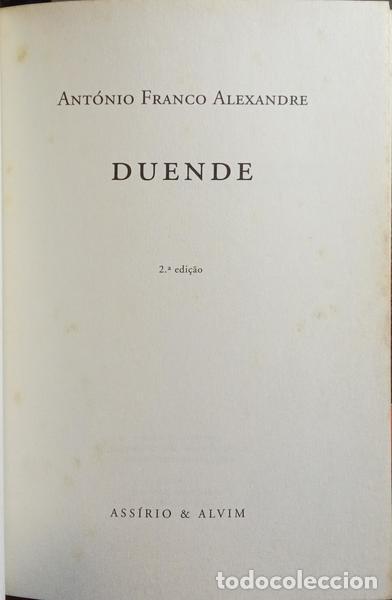 Libros: FRANCO ALEXANDRE. (Ant&oacute;nio) - DUENDE. [2.&ordf; EDI&Ccedil;&Atilde;O] - Foto 2