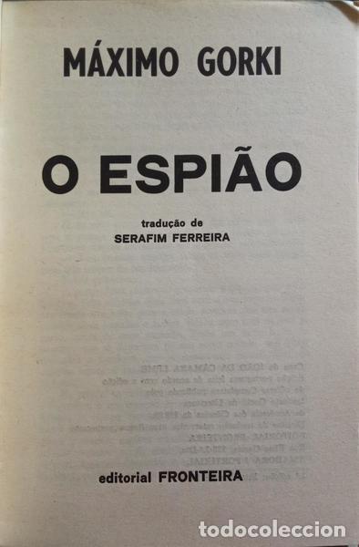 Libros: GORKI. (M&aacute;ximo) - O ESPI&Atilde;O. - Foto 2