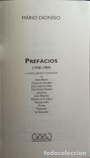 Libros: DION&Iacute;SIO. (M&aacute;rio) - PREF&Aacute;CIOS (1948-1989). - Foto 2