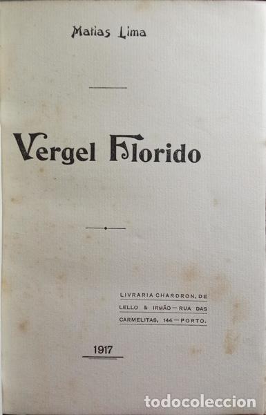 Libros: LIMA. (Matias) - VERGEL FLORIDO. - Foto 2