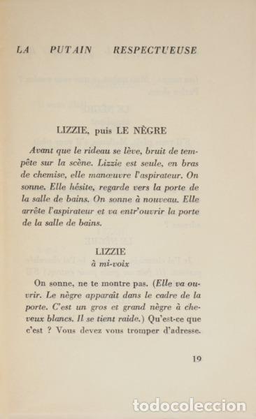 Libros: SARTRE. (Jean-Paul) - LA PUTAIN RESPECTUEUSE. - Foto 2