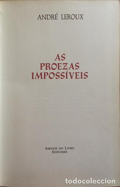 Libros: LEROUX. (Andr&eacute;) - AS PROEZAS IMPOSS&Iacute;VEIS. - Foto 2