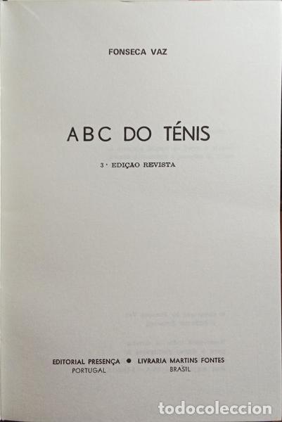 Libros: VAZ. (Fonseca) - ABC DO T&Eacute;NIS. [3.&ordf; EDI&Ccedil;&Atilde;O] - Foto 2