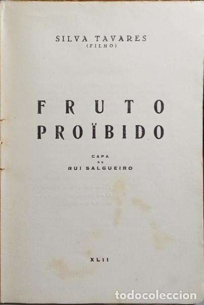 Libros: SILVA TAVARES. - FRUTO PRO&Iuml;BIDO. - Foto 2