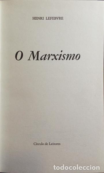 Libros: LEFEBVRE. (Henri) - O MARXISMO. [ENC] - Foto 2