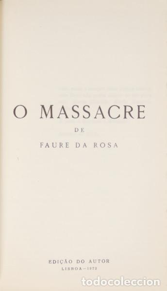 Libros: FAURE DA ROSA. (Jos&eacute; de Azevedo) - O MASSACRE. - Foto 1