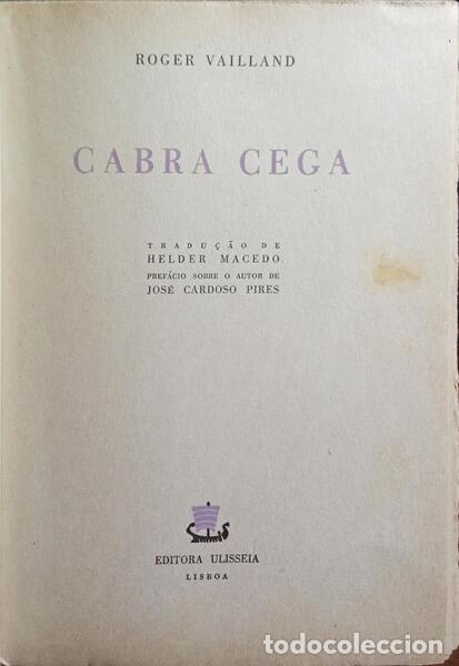 Libros: VAILLAND. (Roger) - CABRA CEGA. - Foto 2