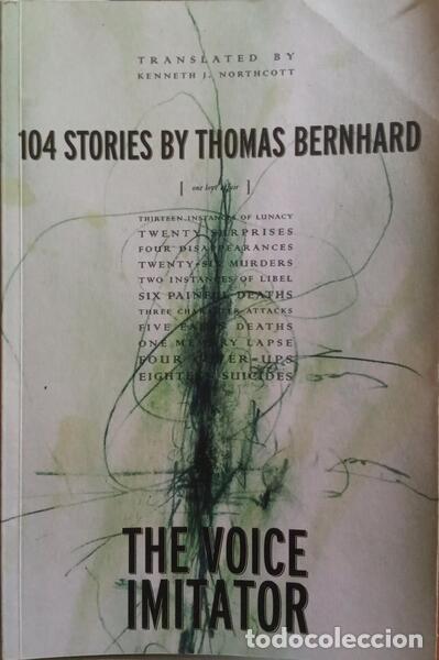 Libros: BERNHARD. (Thomas) - THE VOICE IMITATOR. - Foto 1