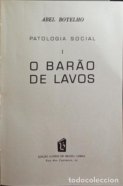 Libros: BOTELHO. (Abel) - O BAR&Atilde;O DE LAVOS. - Foto 2